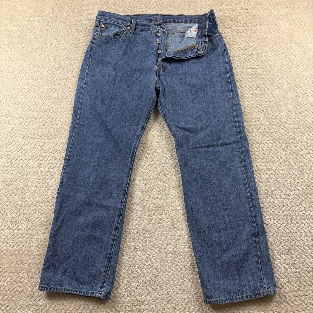 Levi's‎ 501 xx Button Fly Jeans Men's 36x30 Blue Original Fit Straight Leg Rodeo